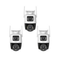 Kit de 3 Cámara seguridad IMOU Crusier Dual 5MP + 5MP 360° Externa Full color