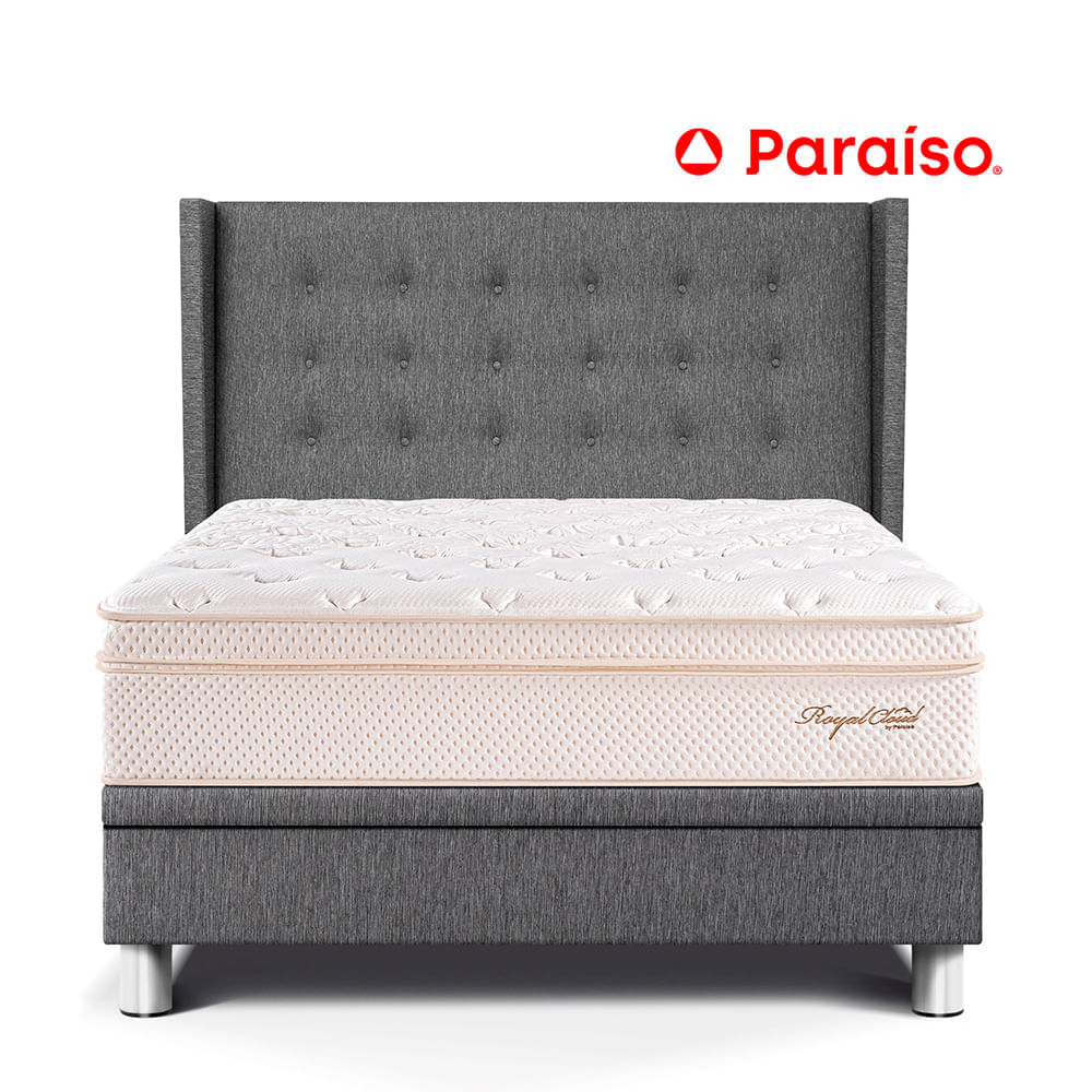 Dormitorio Boxet Gold Royal Cloud Queen Gris