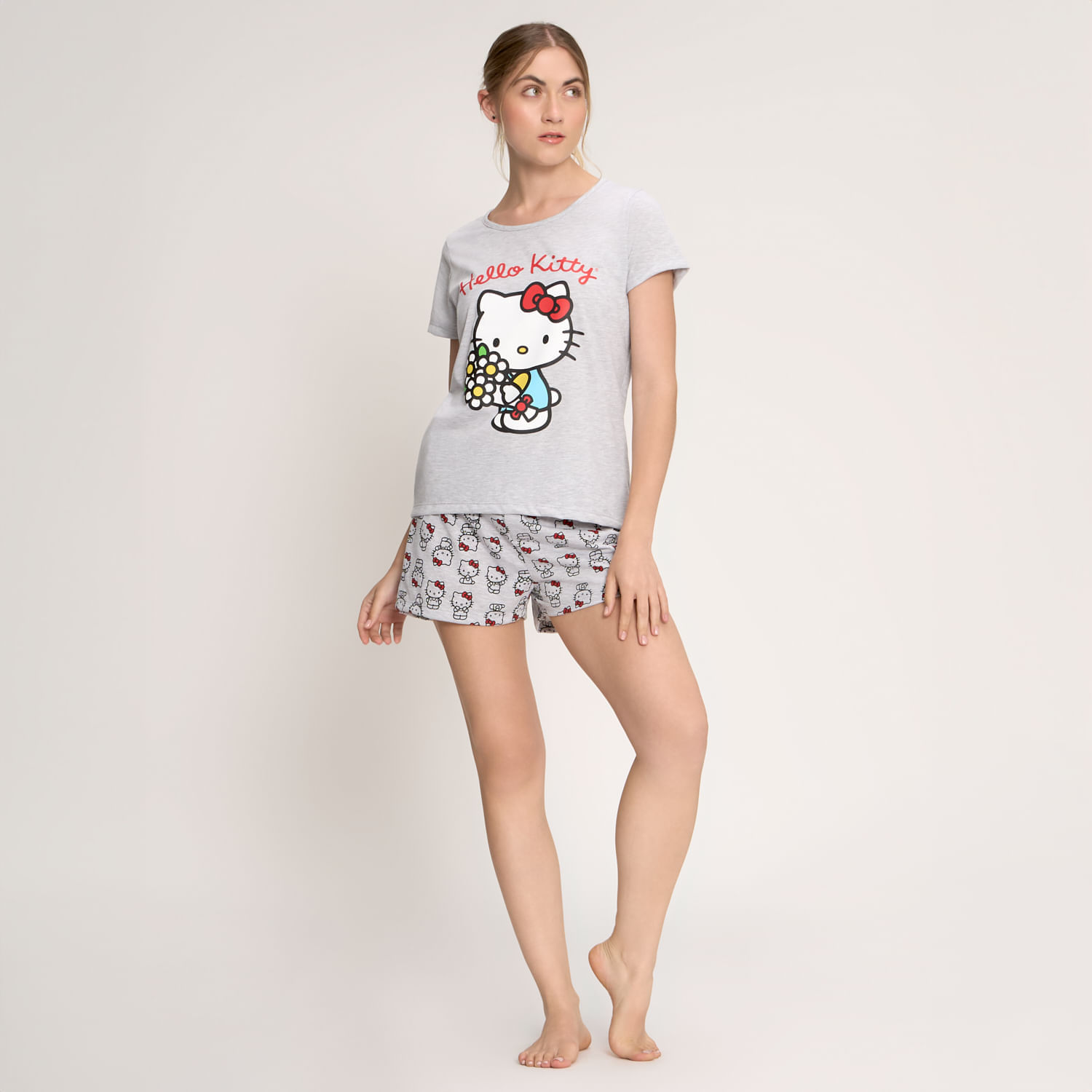 Pijama Mujer Hello Kitty Manga Corta
