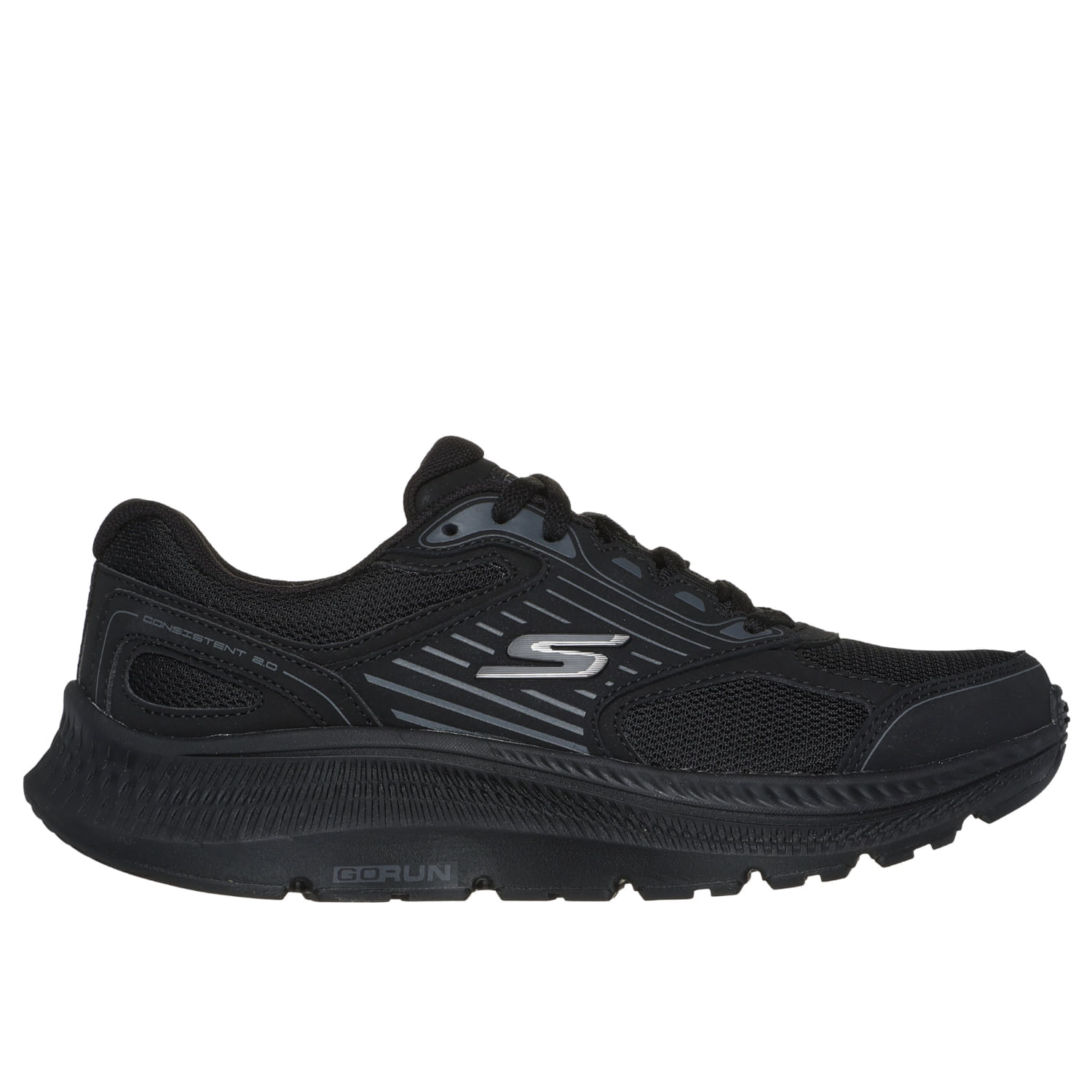 Zapatillas Running Skechers Mujer Go Run Consistent 2.0 128606-Bbk Negro