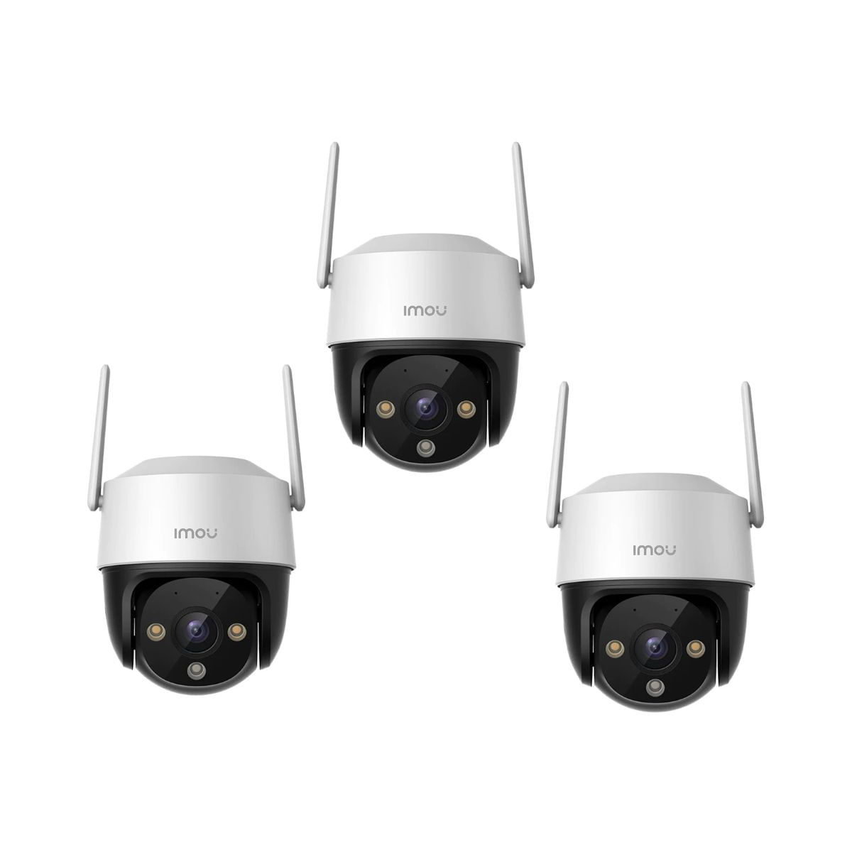 Kit de 3 Cámara seguridad Domo IMOU Crusier IPC-S42FN 2K 4MP 360° Exterior