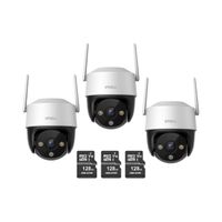 Kit de 3 Cámara seguridad Domo IMOU Crusier IPC-S42FN 2K 4MP + Micro SD 128GB 360° Exterior
