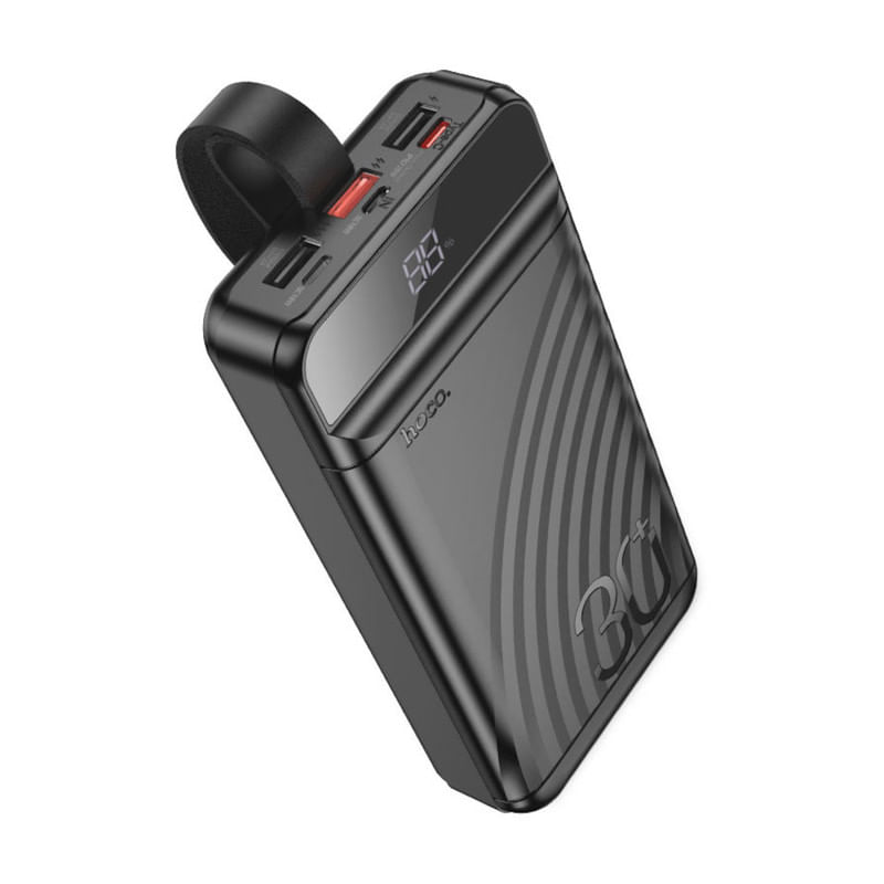 POWER BANK DE CARGA RAPIDA HOCO J123B CARGADOR PORTATIL DE 30000 MAH
