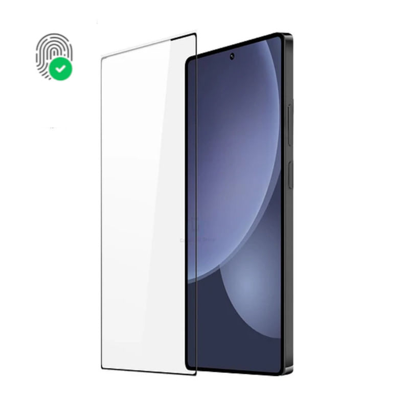 PROTECTOR DE PANTALLA PARA SAMSUNG GALAXY S25 ULTRA LECTOR DE HUELLA MICA DE VIDRIO TRANSAPARENTE