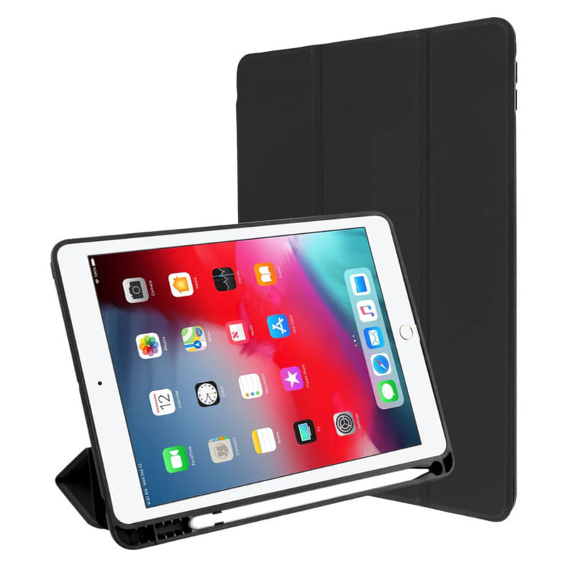 SMART CASE COMPATIBLE CON IPAD 10.2 2019-2020 NEGRO