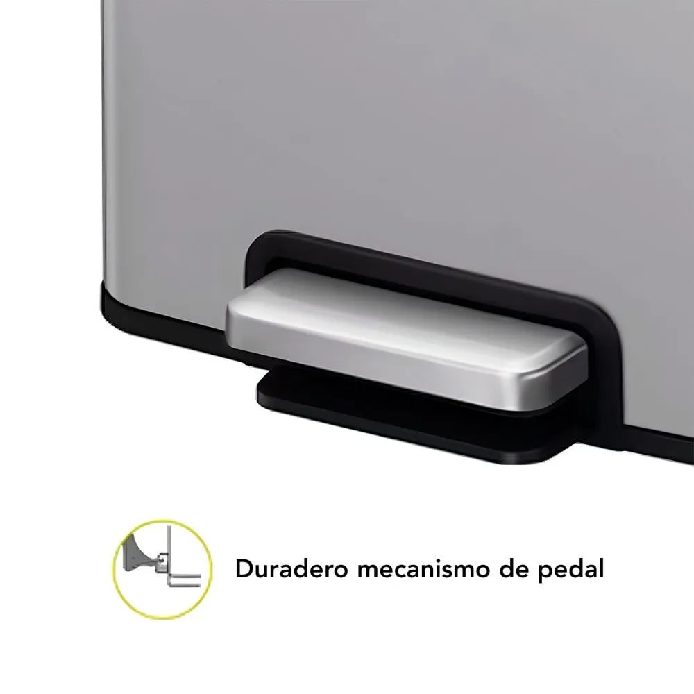 Papelera con pedal de Acero Inox 12L - 272x39cm -10031071
