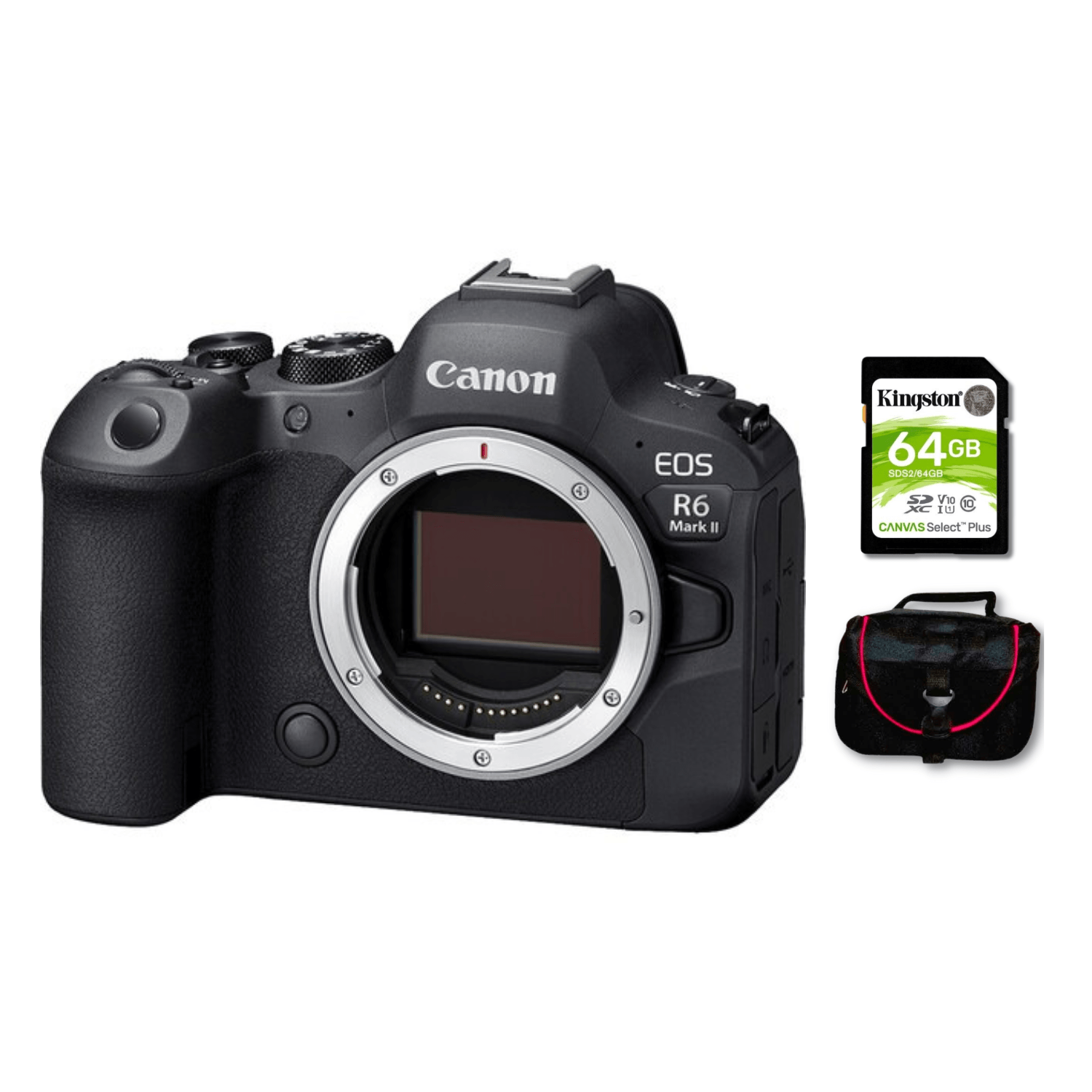 Cámara Canon EOS R6 Mark II Cuerpo Solo + Kit Básico
