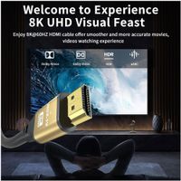 Cable Hdmi 8K 2.1 1.5 Metros 48gbps 60Hz 4k 120Hz ULTRA HD HDR PVC
