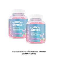 Biotina y Ácid Fólico 60 gmts Curvy Gummies 2Uni