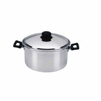 Olla Pulida Con Tapa De Vidrio N° 26 Festejo