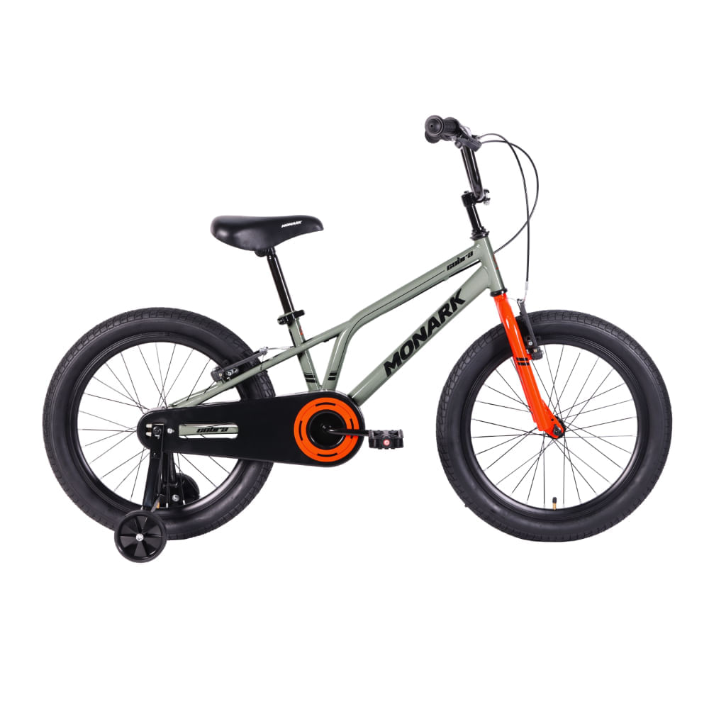 Bicicleta Niño Monark Cobra Aro 20 Gris/Naranja