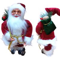 Papa Noel Santa decorativo Muñeco de 30cm Rojo