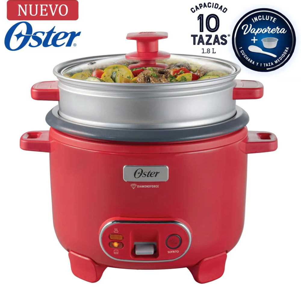 Olla Arrocera de 10 Tazas DiamondForce Oster CKSTRC10DFPNK
