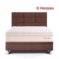 Dormitorio Boxet Blocks Royal Cloud 1.5 Plazas Chocolate