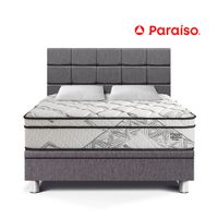 Dormitorio Boxet Blocks Pocket Advance Queen Gris