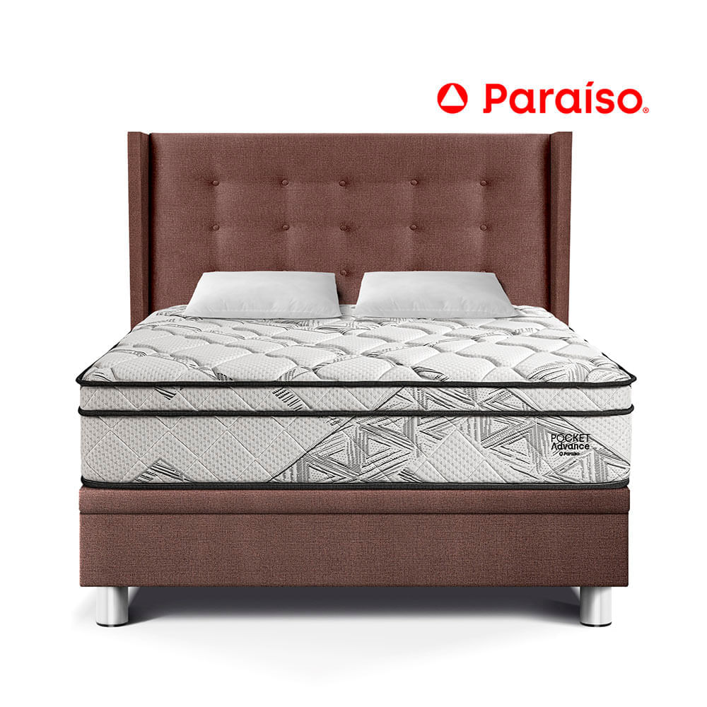 Dormitorio Boxet Gold Pocket Advance 2 Plazas Chocolate