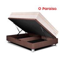 Cama Boxet Royal Cloud 1.5 Plazas Chocolate