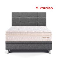 Dormitorio Boxet Blocks Royal Cloud 2 Plazas Gris