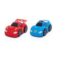 Set 2 Carros De Juguete My Little Kids Ciudad Policia