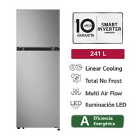 Refrigeradora LG 241 LT No frost VT24BPY Plata