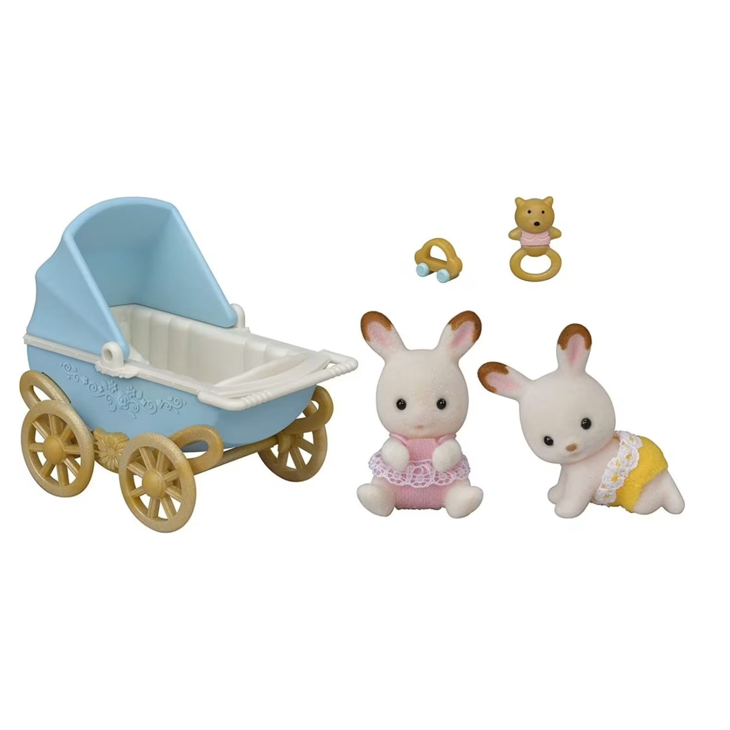 Set Coche Gemelos Conejo Chocolate Sylvanian Families