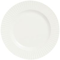 Plato de Entrada VIVA HOME Porcelana Blanca Rayas