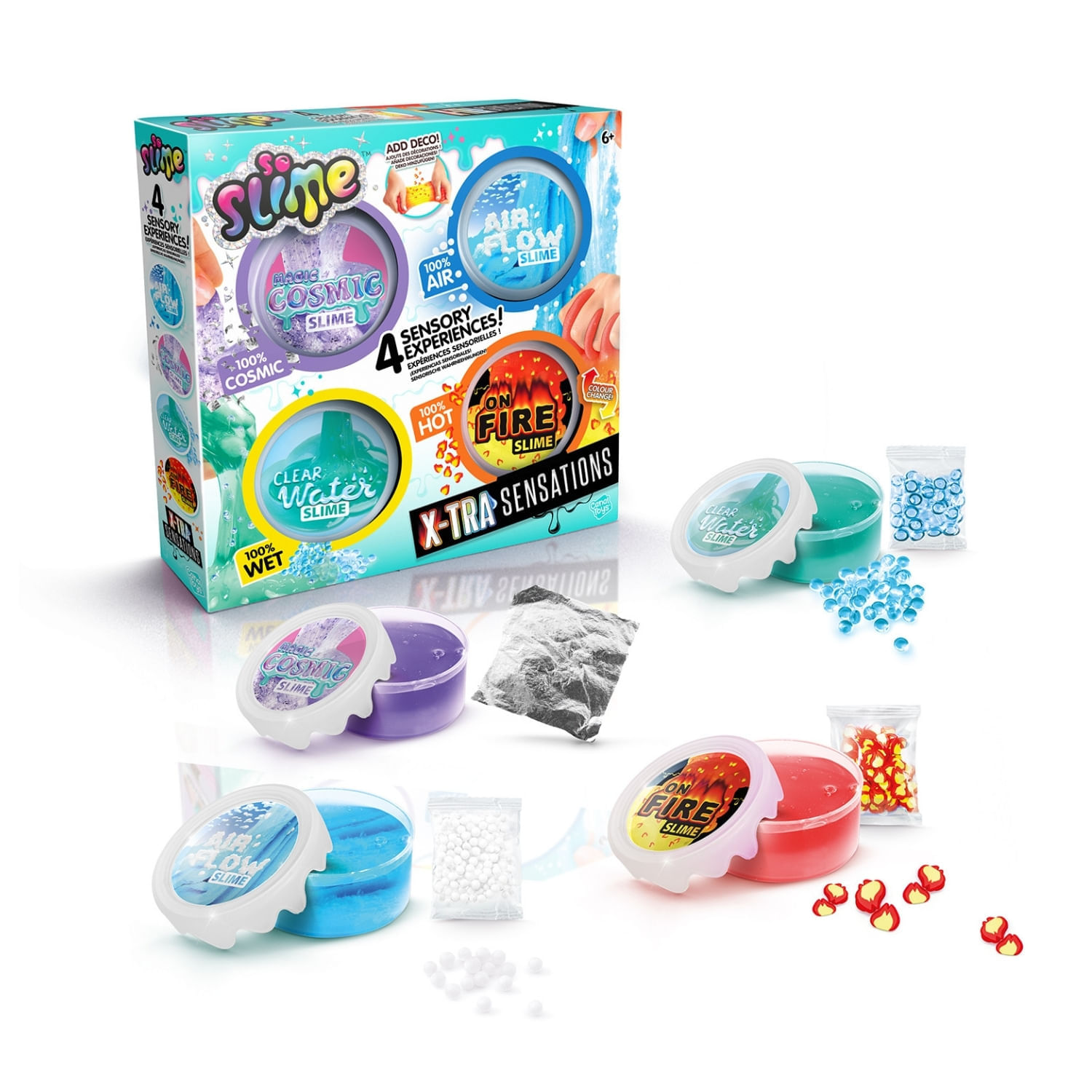 Pack X4 Slime Canal Toys X-Tra Sensations