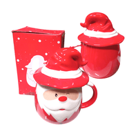 Azucarera de cerámica Dulcero navideñas Taza Papa Noel