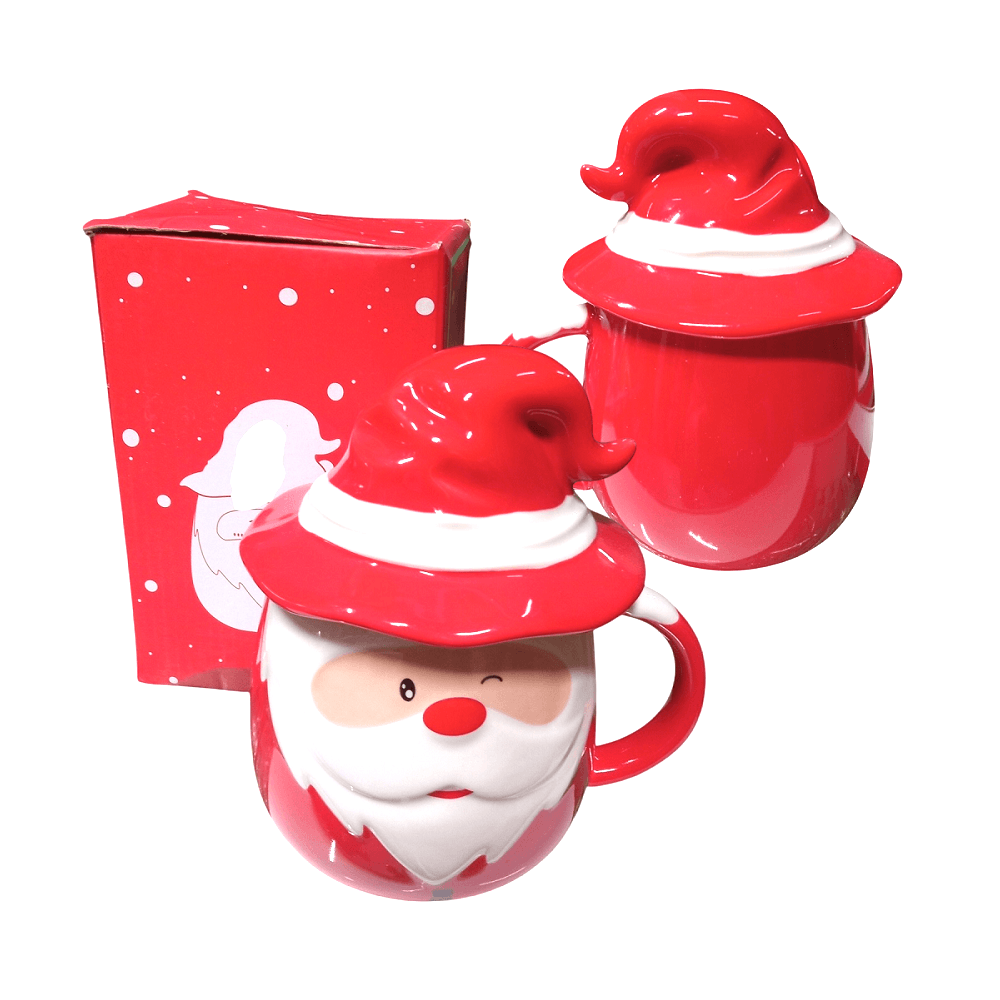 Azucarera de cerámica Dulcero navideñas Taza Papa Noel