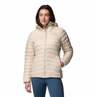 Casaca Para Mujer de Plumas Con Capucha Corelite™ Beige Vestuario