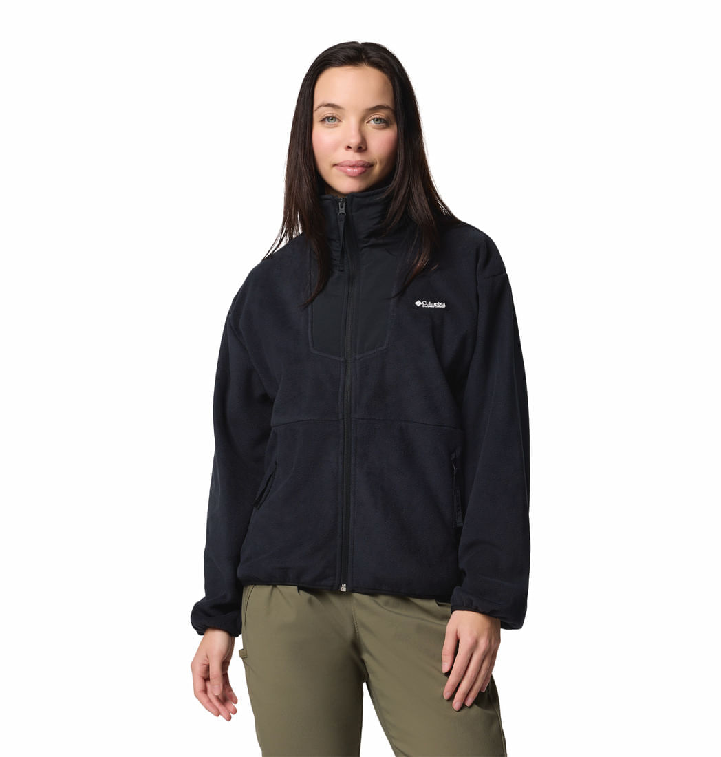 Polar Para Mujer de Cierre Completo Sequoia Grove™ Negro Vestuario