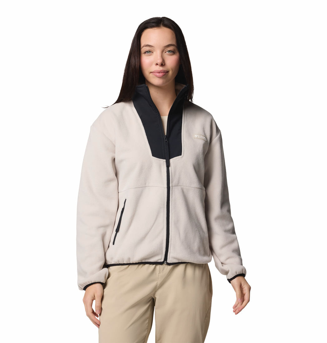 Polar Para Mujer de Cierre Completo Sequoia Grove™ Beige Vestuario