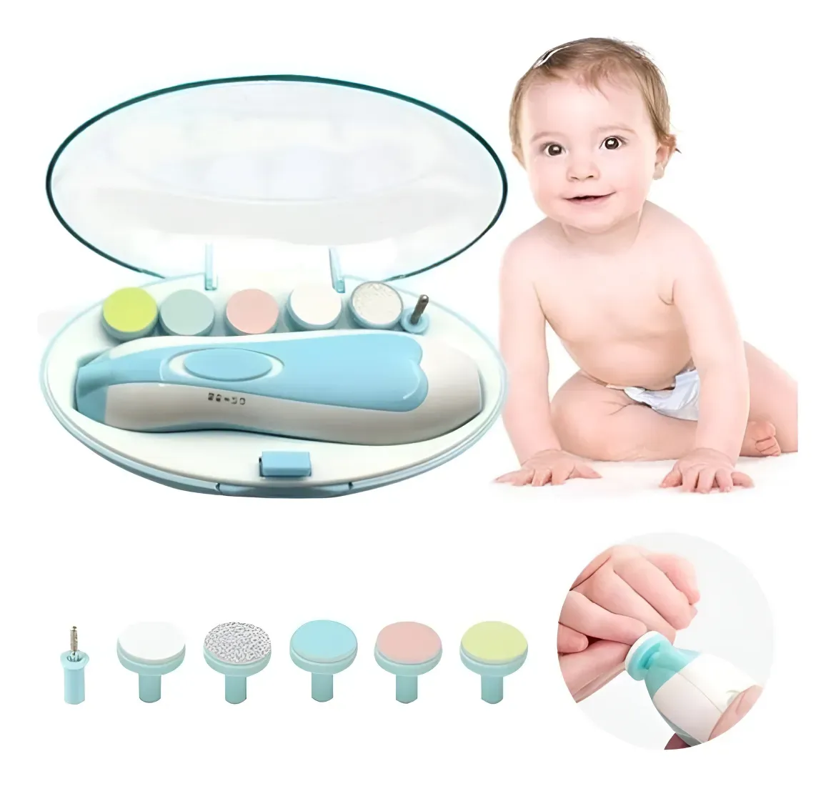Lima Celeste para Uñas de Bebe