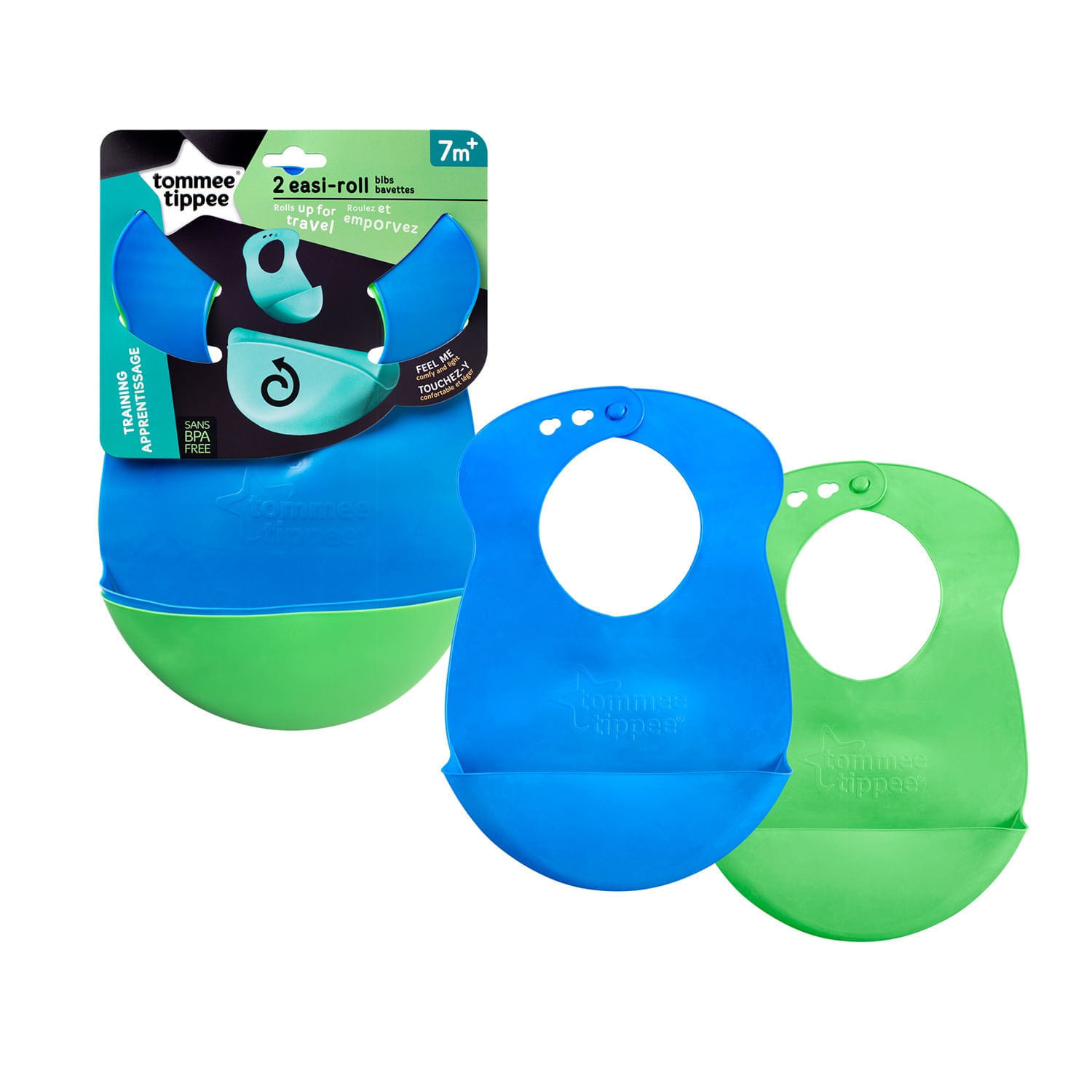 Pack X2 Baberos De Silicona Tommee Tippee Niño