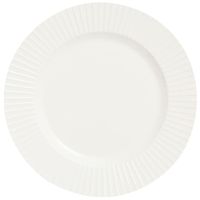 Plato Tendido VIVA HOME Porcelana Blanco Rayas