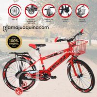 Bicicleta Para Niño Aro 16 «SPORT VZ» con Canasta Rojo