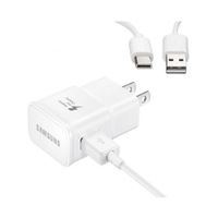 Cargador 15W carga rápida tipo C Cubo+Cable EU Plug S10 Blanco