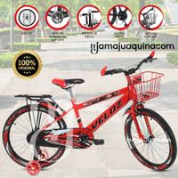 Bicicleta Para Niño Aro 20 «SPORT VZ II» con Canasta Rojo