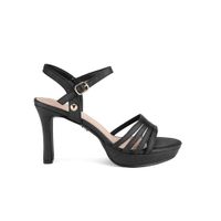 Sandalias Via Uno Mujer Pl510 Negro