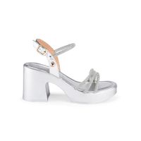 Sandalias Via Uno Mujer 2B760-11 Plata