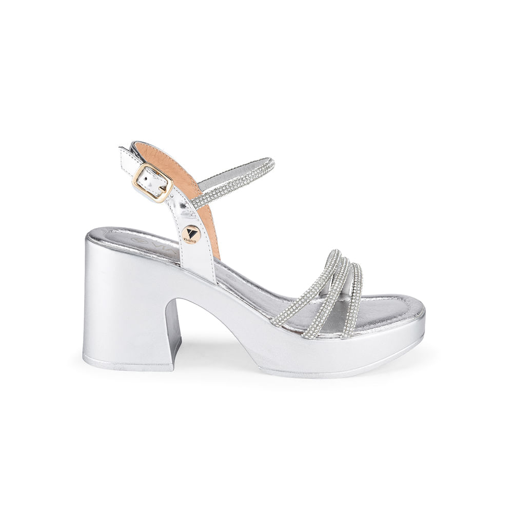 Sandalias Via Uno Mujer 2B760-11 Plata