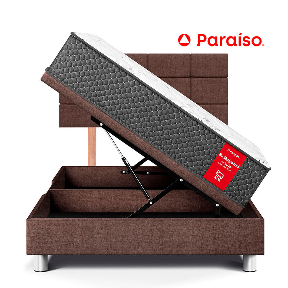 Dormitorio Boxet Blocks Su Majestad 2 Plazas Chocolate
