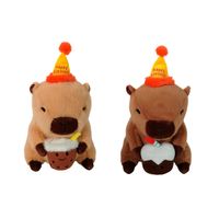 Peluche Kisses Capibaras Cumpleañeros 25 Cm