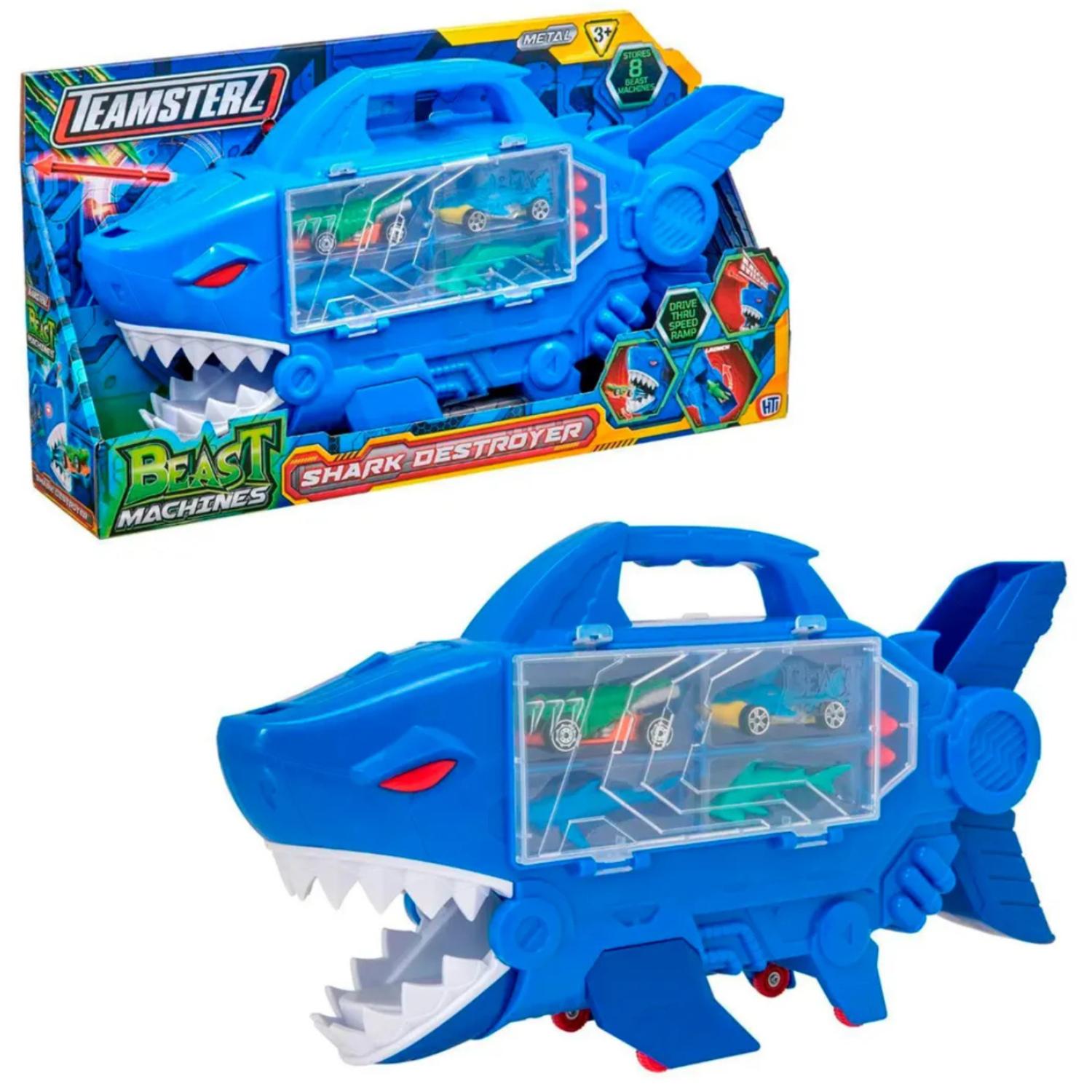 Pista Teamsterz Transporta Tiburón + Accesorios