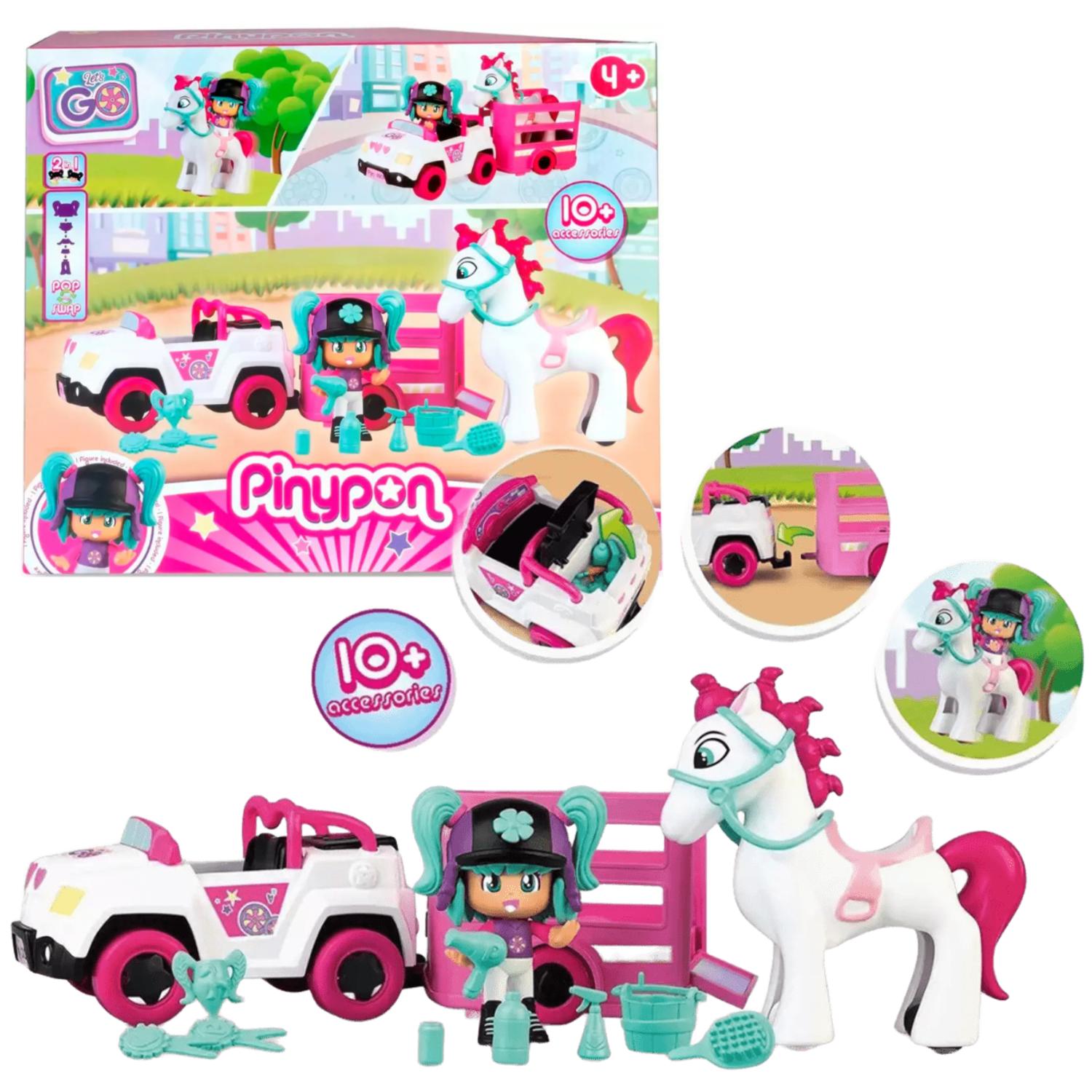Muñeca Pinypon Con Transportador Y Pony