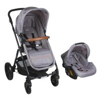 Coche Para Bebé Infanti P68 Travel System Cloud Gris
