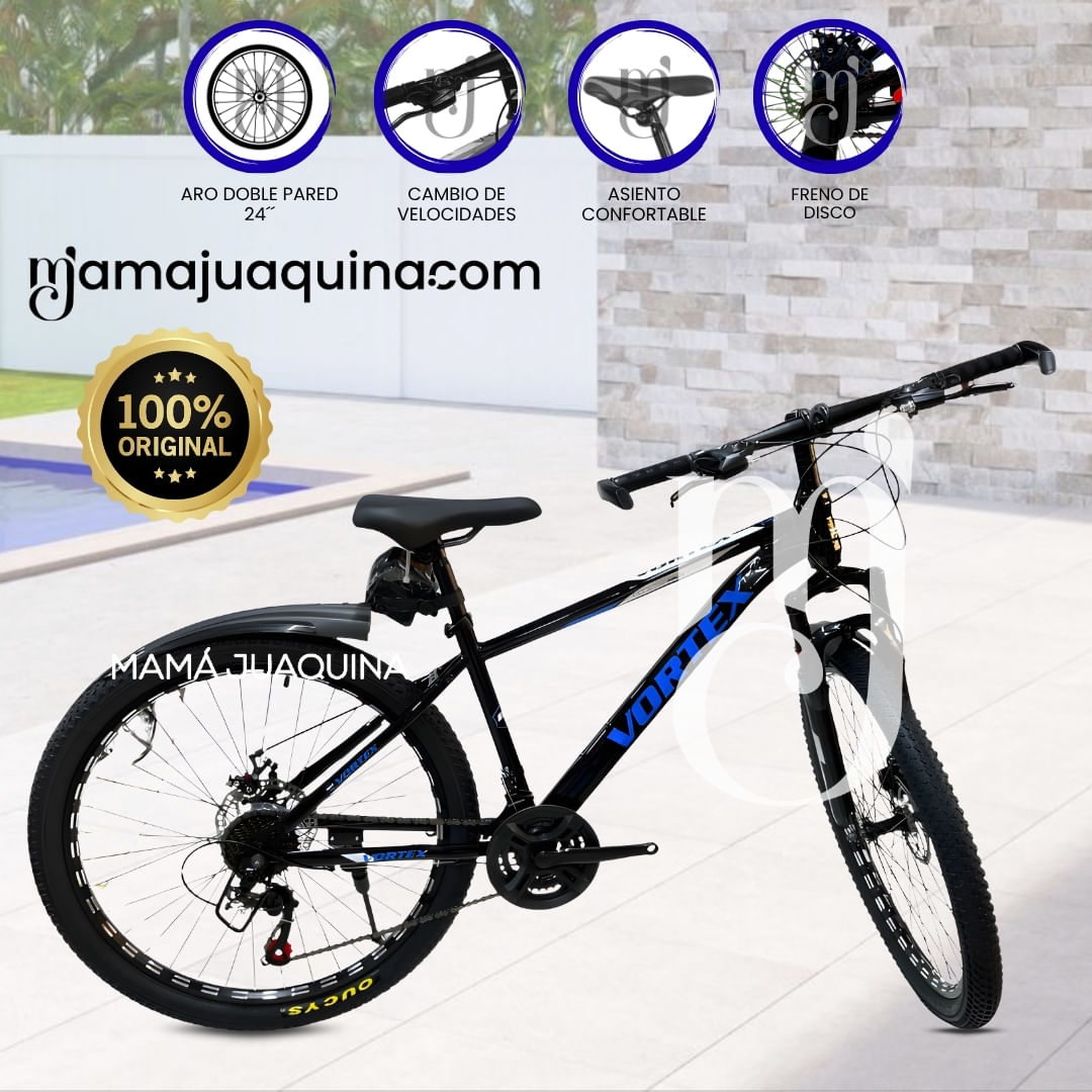 Bicicleta Deportiva Aro 24 «LINEAL VORTEX» Azul - copy