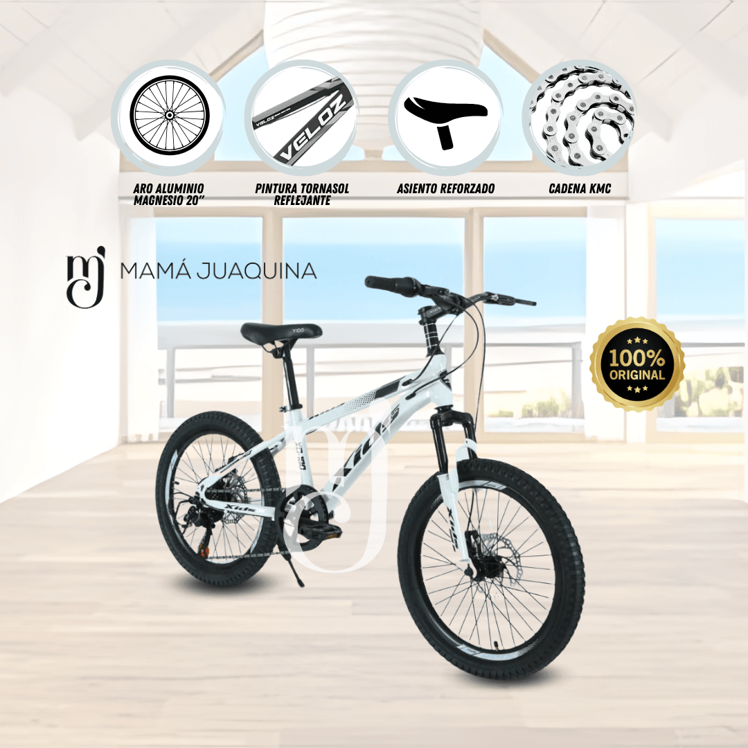 Bicicleta Para Niño Aro 20 «PALMEIRA MIDDLE» Blanco - copy