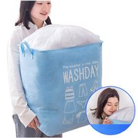 Cesto De Ropa Multiuso Con Ajuste Washday Celeste