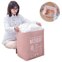 Cesto De Ropa Multiuso Con Ajuste Washday Rosado
